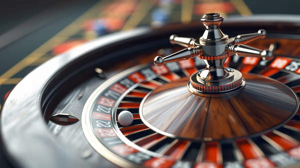 Roulette wheel close-up